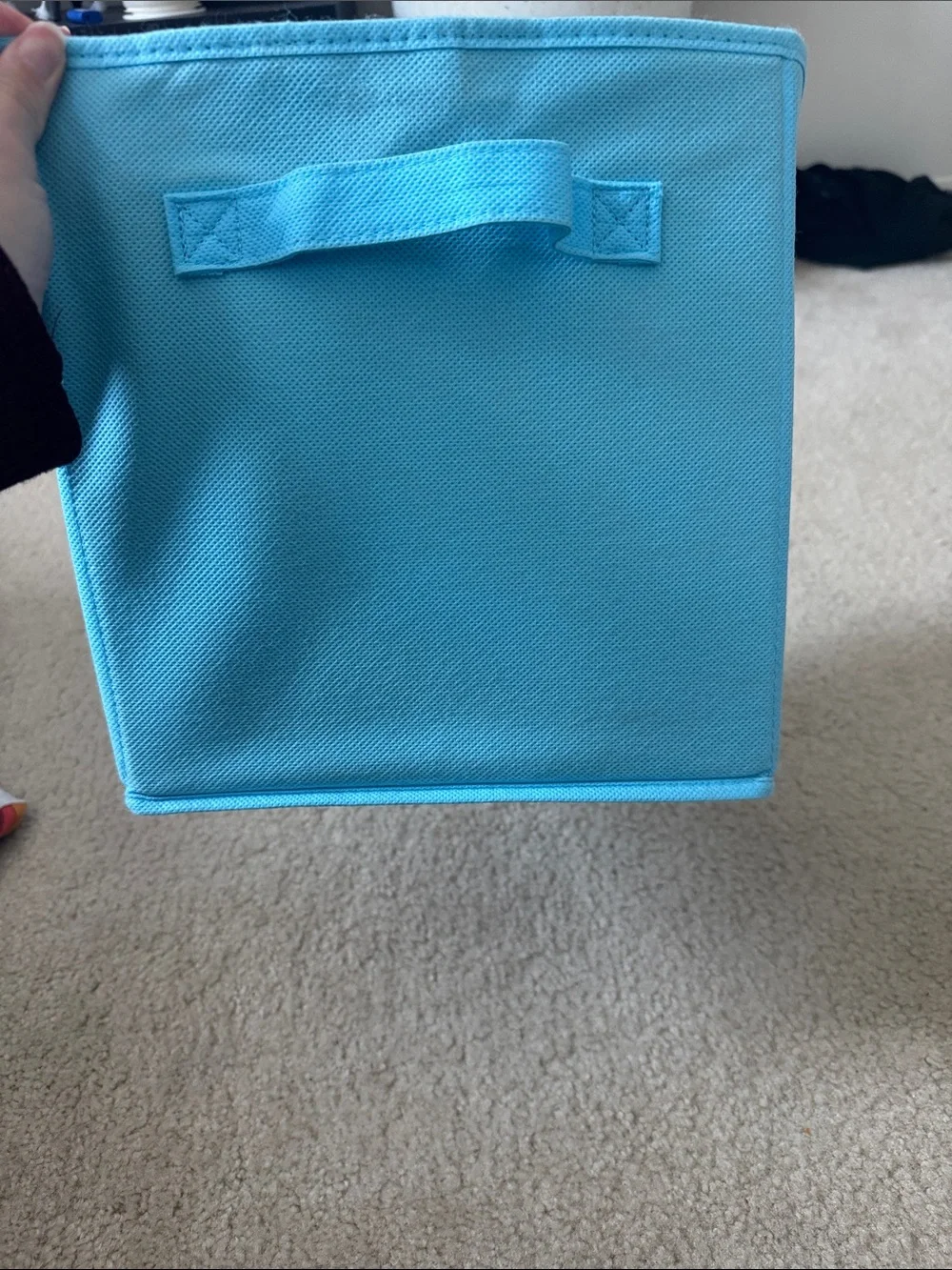 Blue Cloth Storage Cube